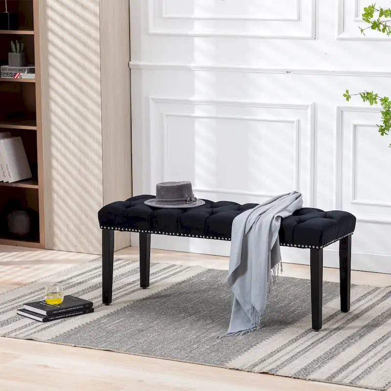 Velvet Dining Bench Bedroom Bench