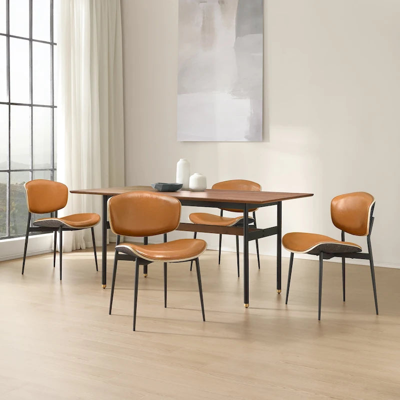 Modern Bentwood Dining Chairs (Set of 2)
