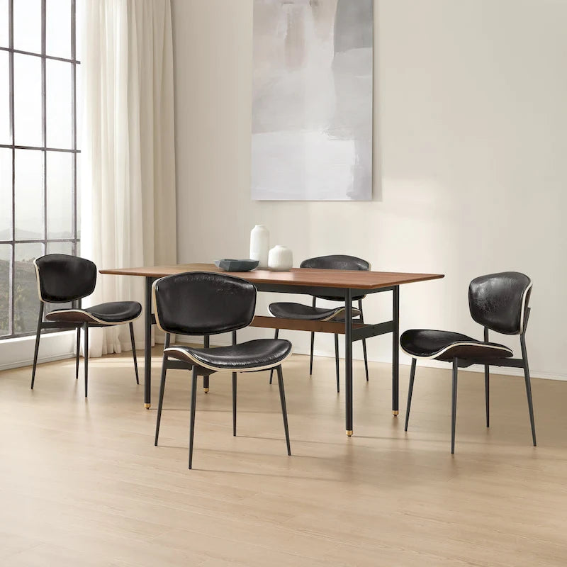 Modern Bentwood Dining Chairs (Set of 2)