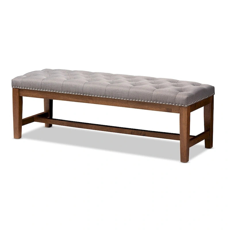 Contemporary Fabric Upholstered Bench