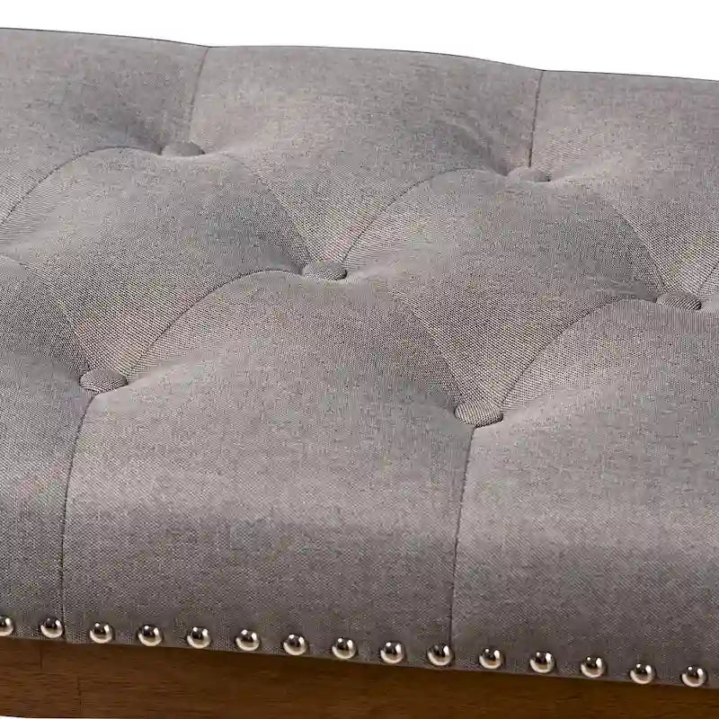 Contemporary Fabric Upholstered Bench
