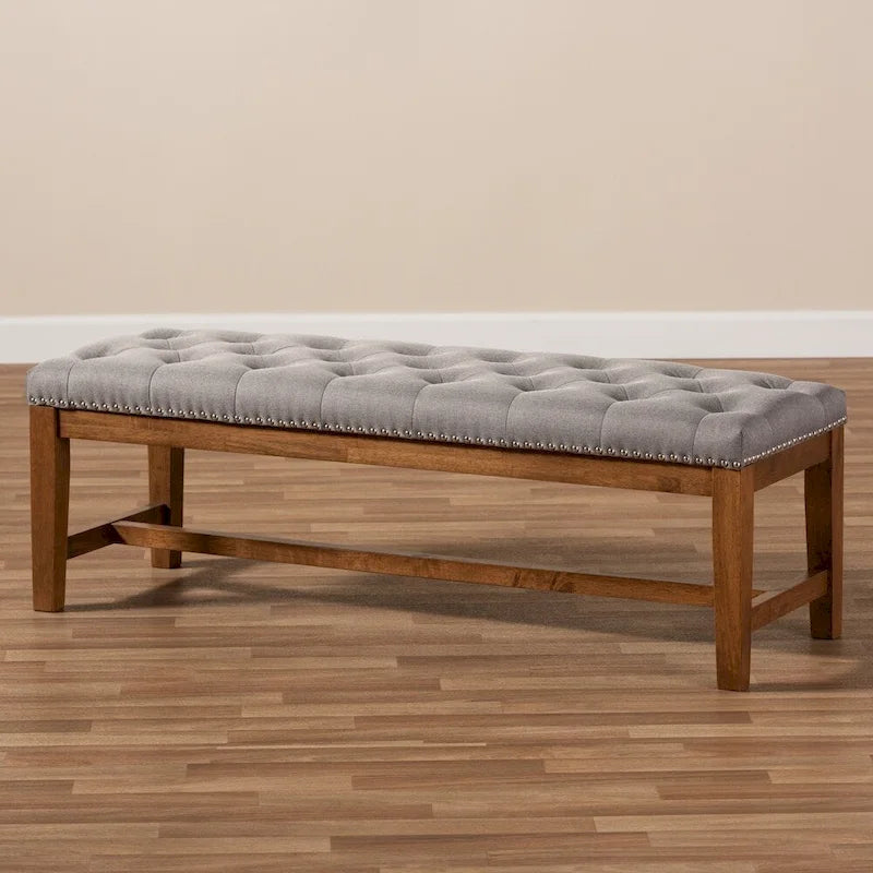 Contemporary Fabric Upholstered Bench
