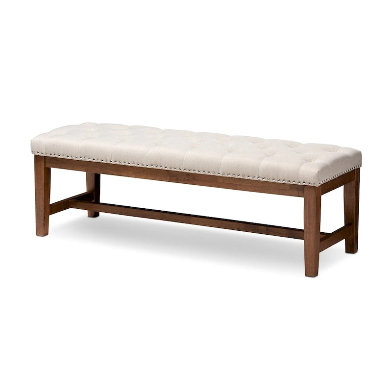 Contemporary Fabric Upholstered Bench