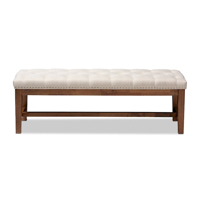 Contemporary Fabric Upholstered Bench