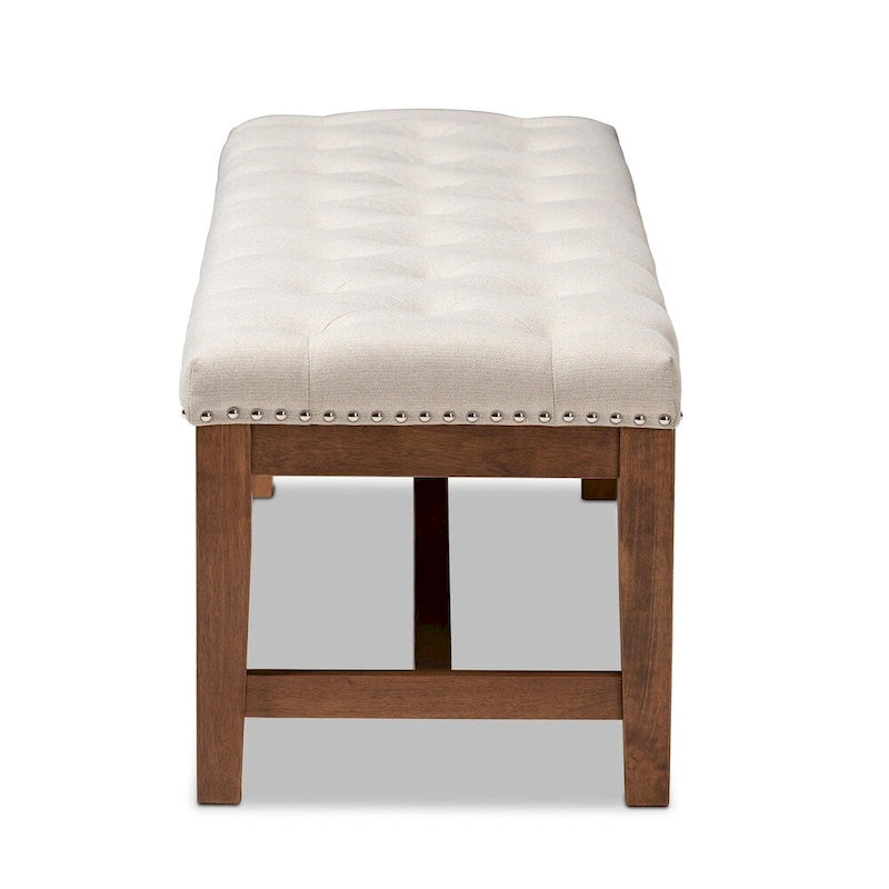 Contemporary Fabric Upholstered Bench
