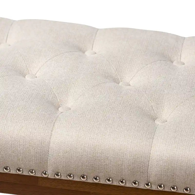 Contemporary Fabric Upholstered Bench