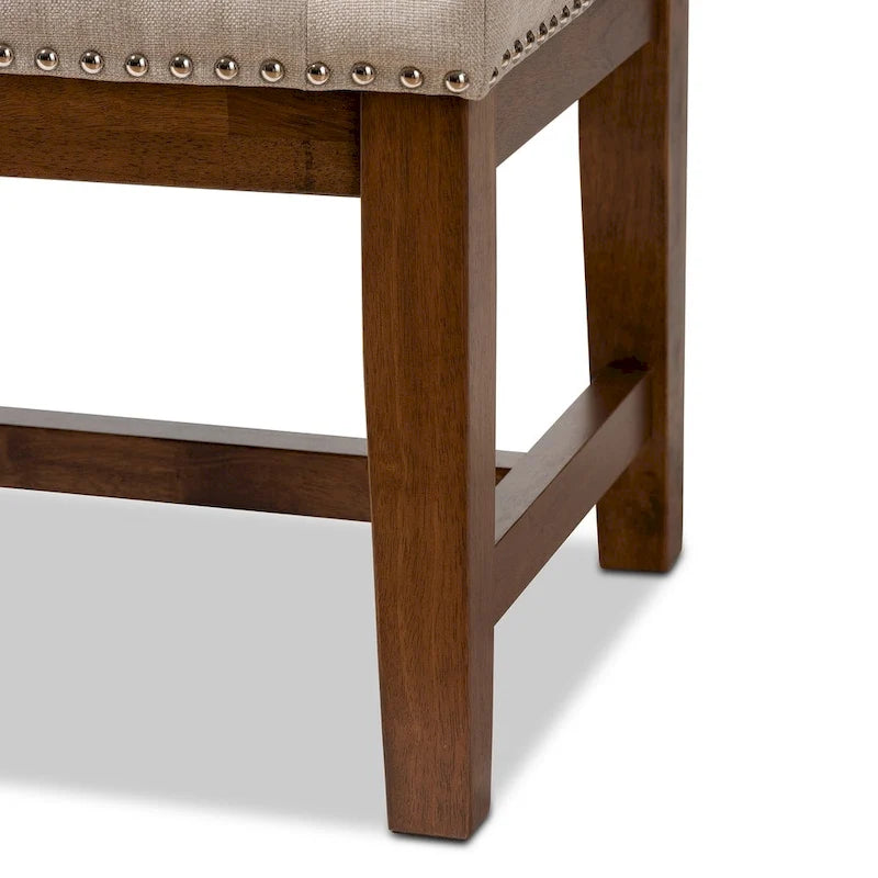 Contemporary Fabric Upholstered Bench