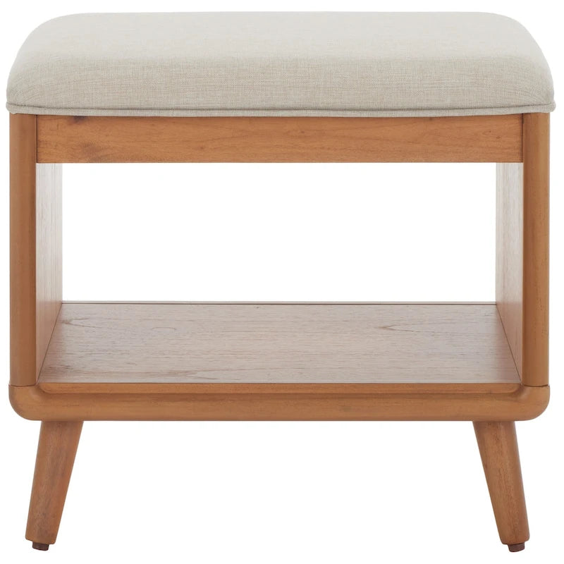 Open Shelf Bench with Cushion - 20 W x 15 D x 18 H - 20Wx15Dx18H