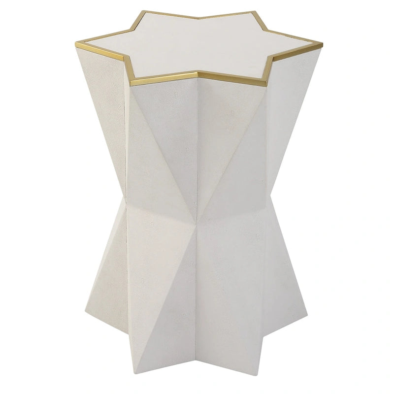 White Accent Table - 16W x 22H x 16D