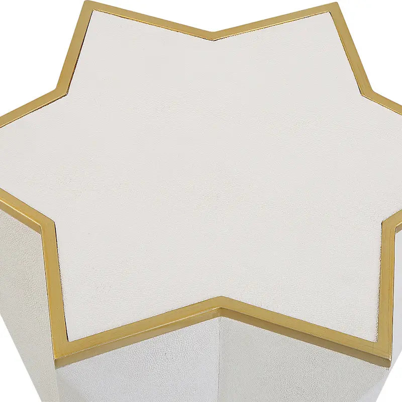 White Accent Table - 16W x 22H x 16D