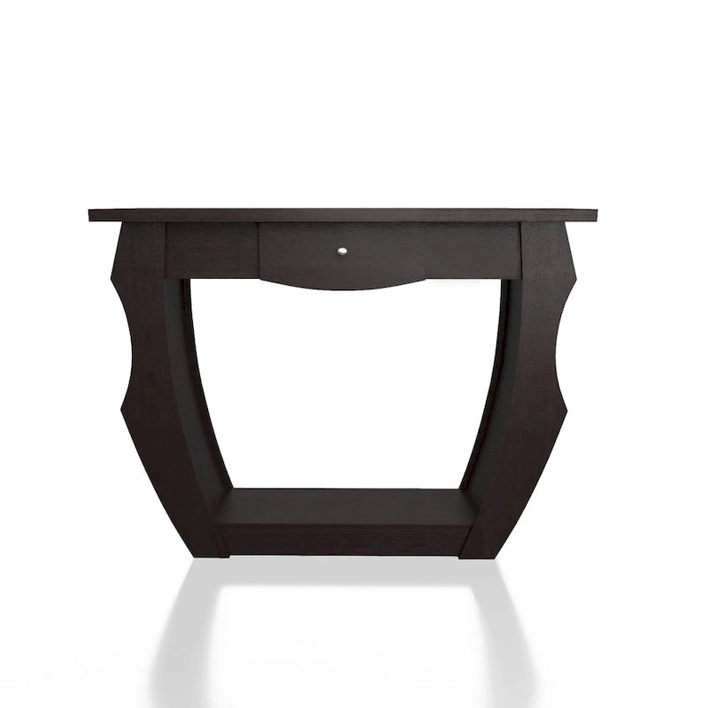 Contemporary Walnut 39-inch 1-Drawer Console Table