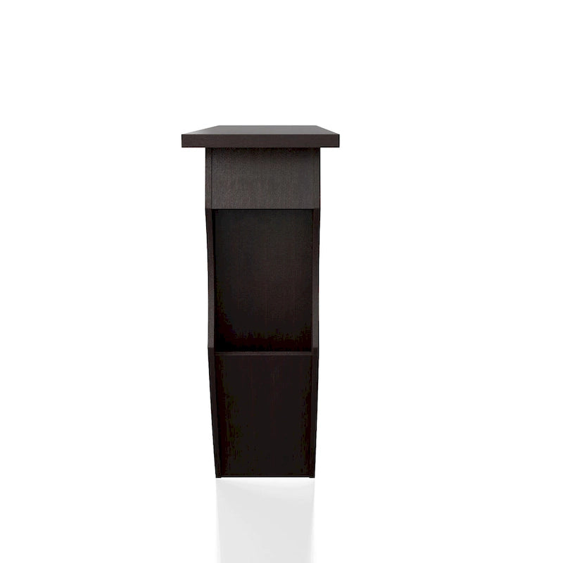 Contemporary Walnut 39-inch 1-Drawer Console Table