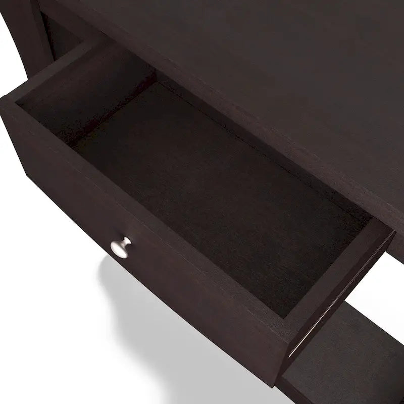 Contemporary Walnut 39-inch 1-Drawer Console Table