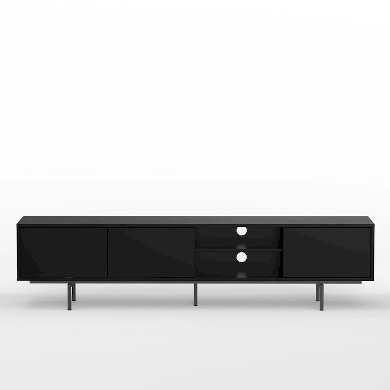 78 x 20 Lowboy Mid-Century Modern TV Stand Console