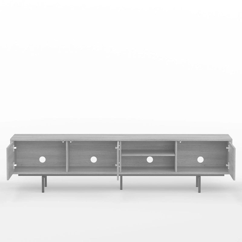 78 x 20 Lowboy Mid-Century Modern TV Stand Console