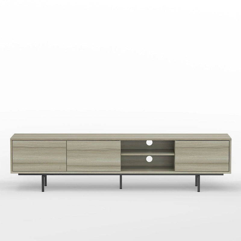 78 x 20 Lowboy Mid-Century Modern TV Stand Console
