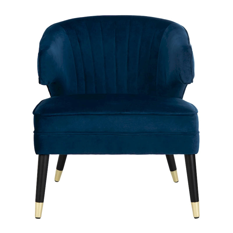 Velvet Wingback Accent Chair - 26.8 x 28 x 31.9 - 27Wx28Dx32H