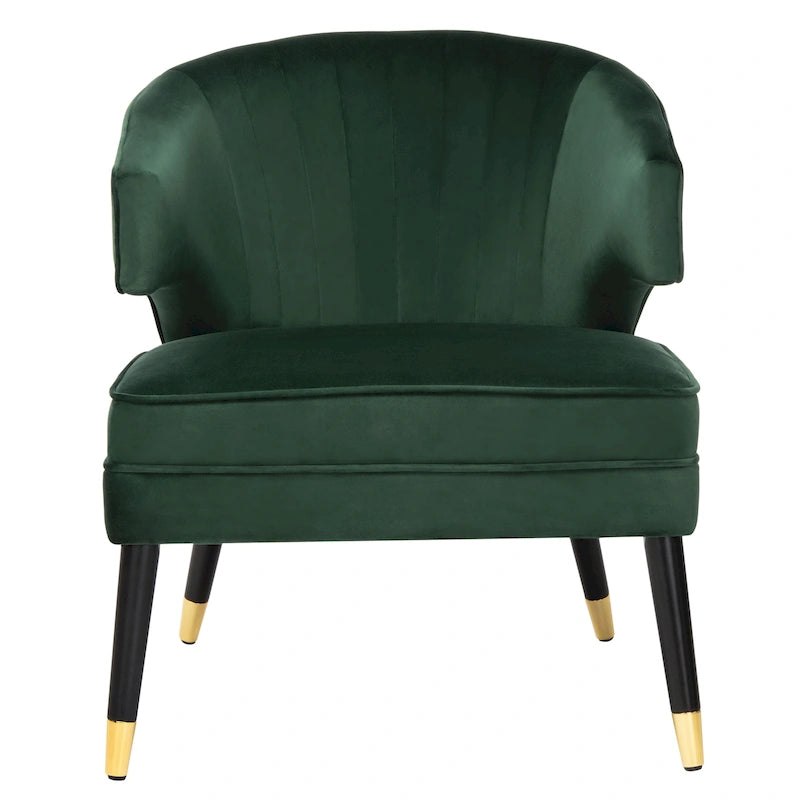 Velvet Wingback Accent Chair - 26.8 x 28 x 31.9 - 27Wx28Dx32H