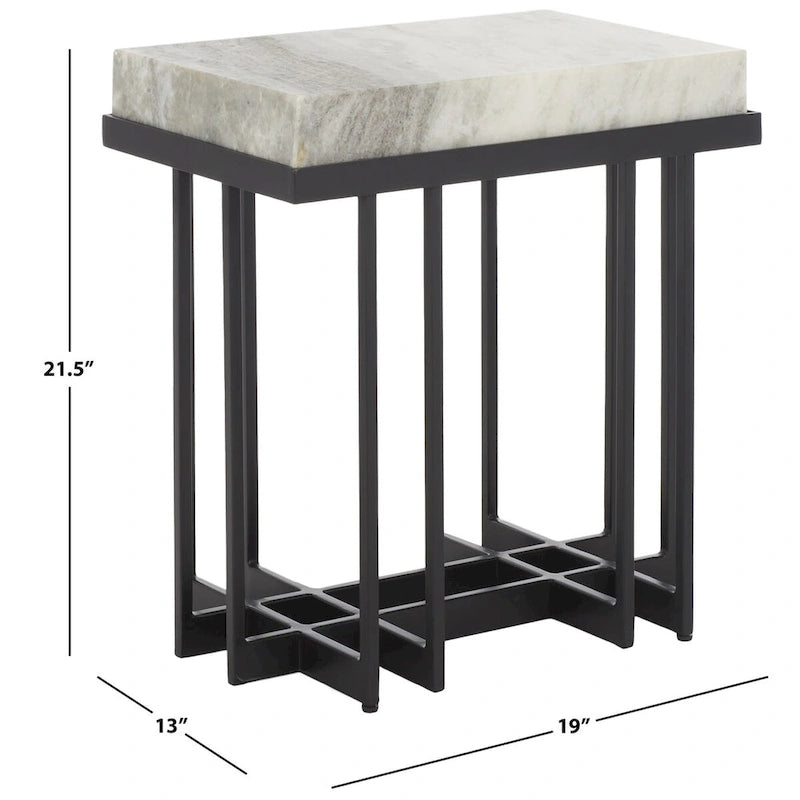 Rectangle Accent Table - 19 W x 13 D x 22 H - 19Wx13Dx22H